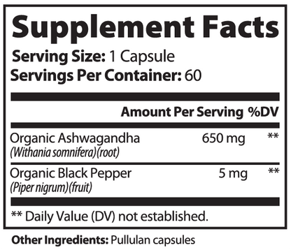 Decades Specialty Supplements Ashwagandha