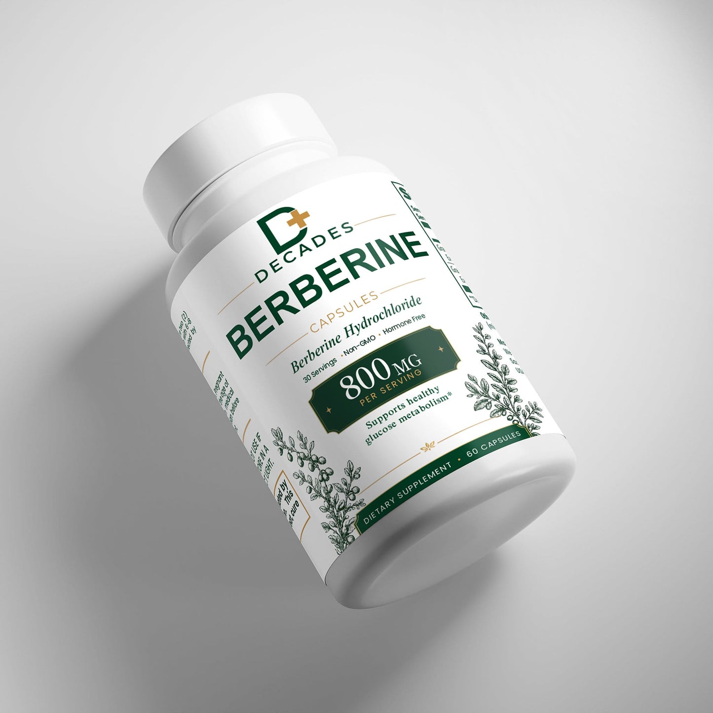 Decades Berberine supplement bottle