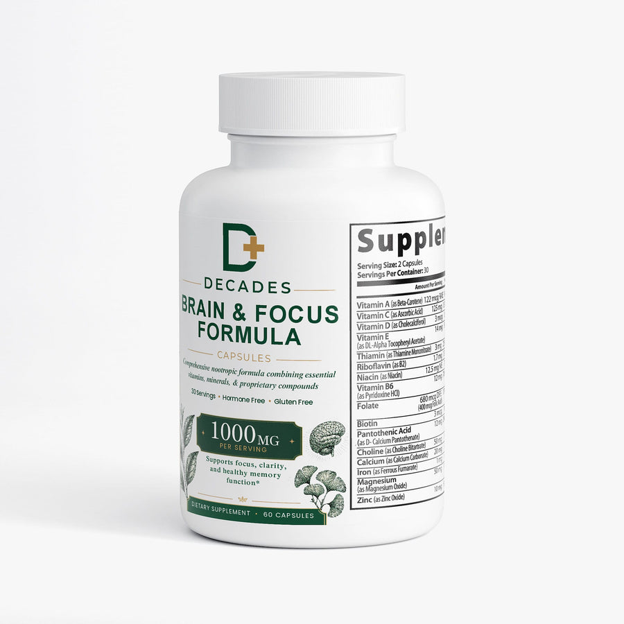 Decades Brain & Cognitive Brain & Focus Formula