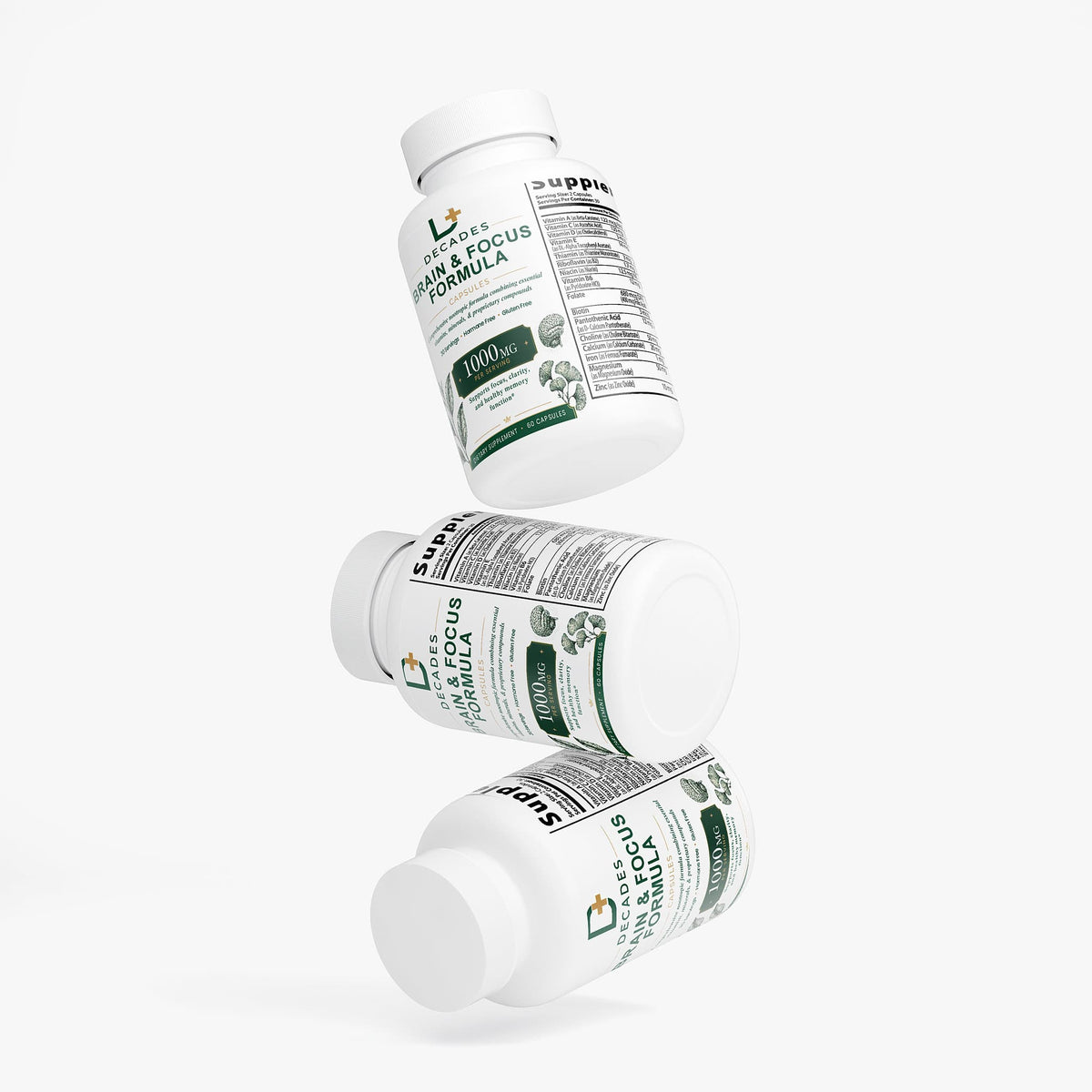 Decades Brain & Cognitive Brain & Focus Formula