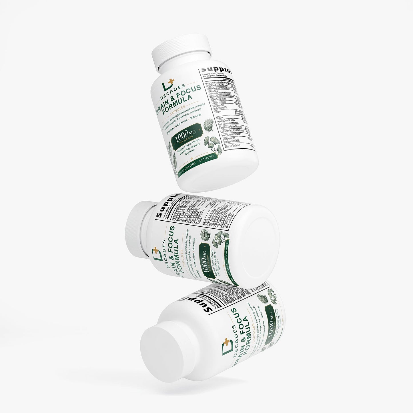 Decades Brain & Cognitive Brain & Focus Formula