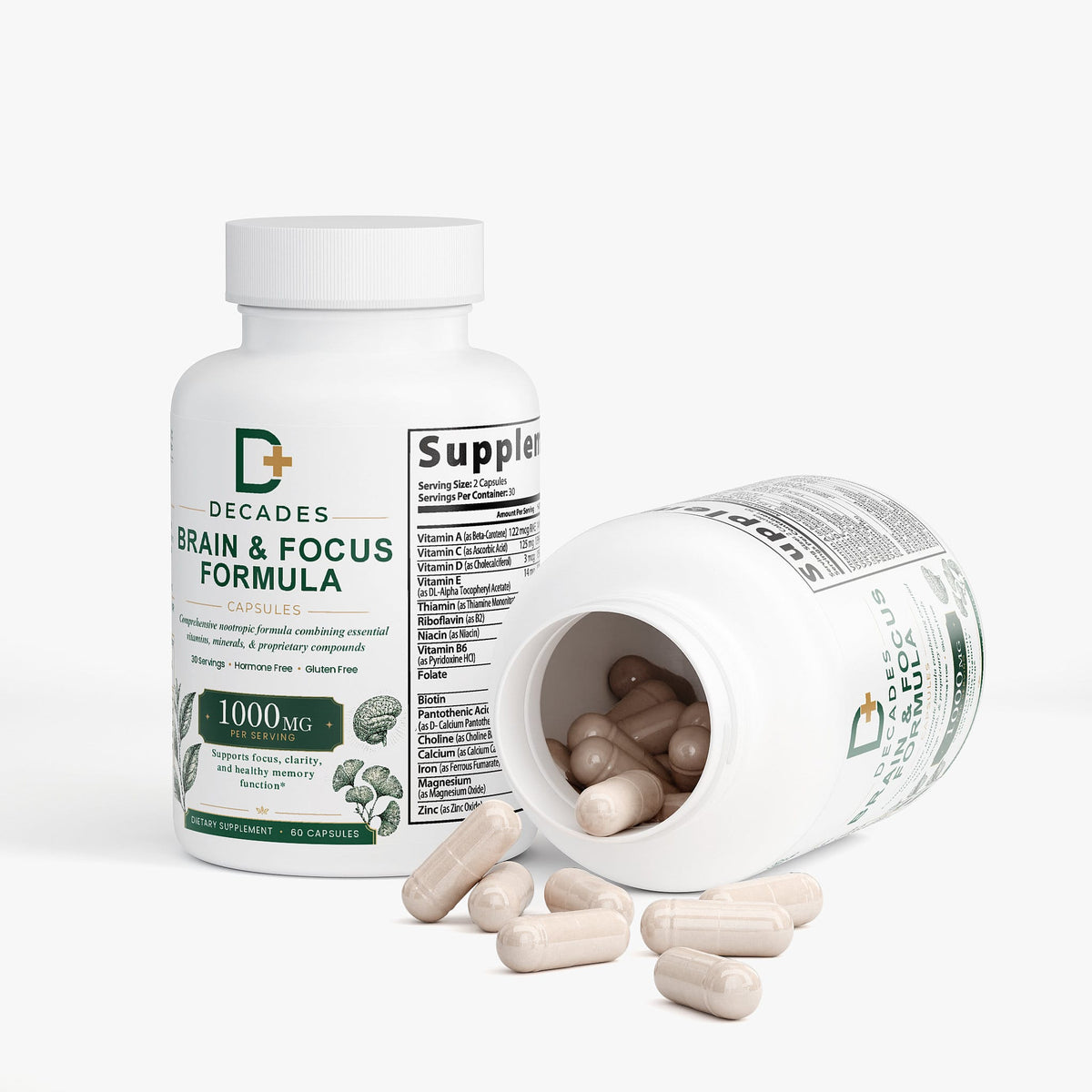 Decades Brain & Cognitive Brain & Focus Formula