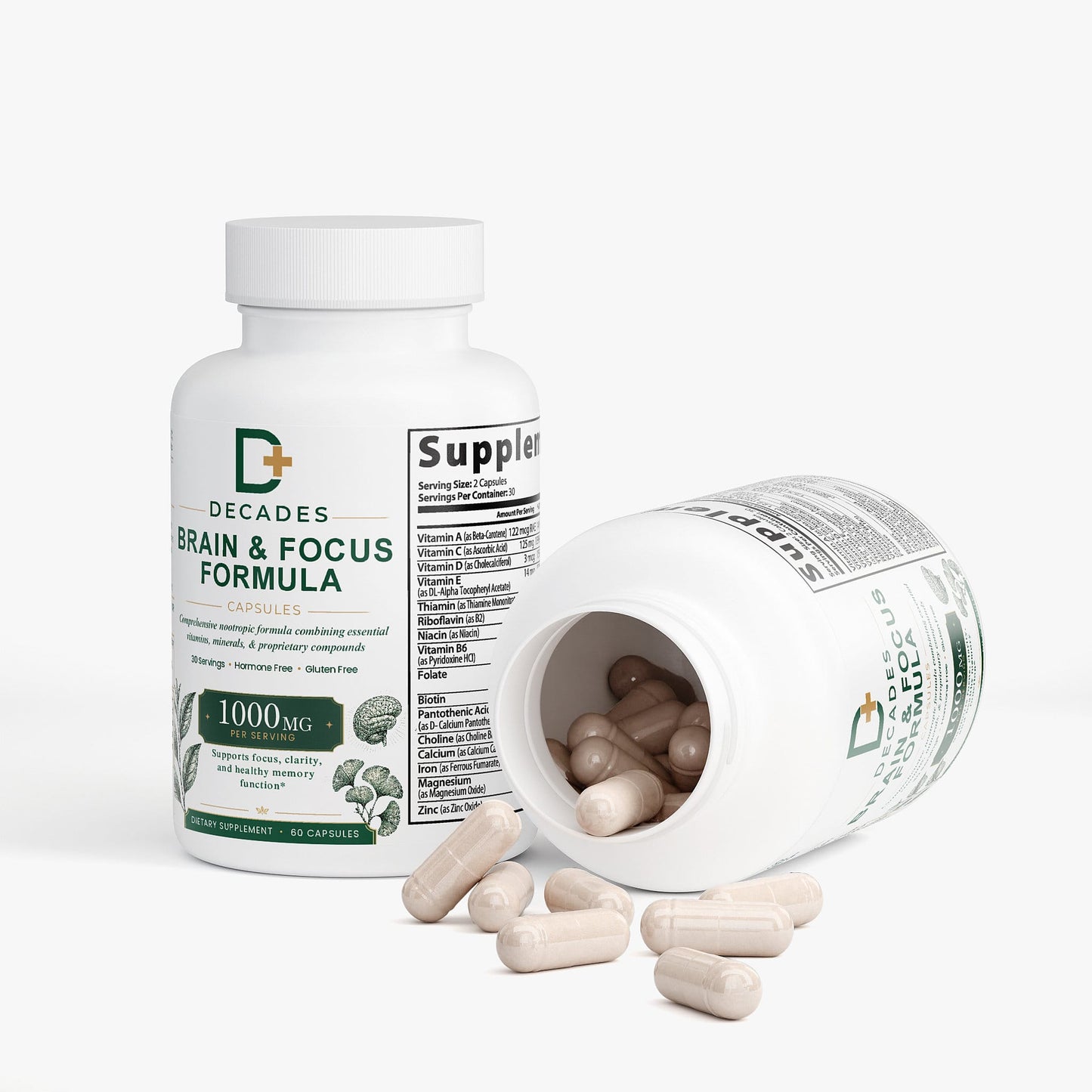 Decades Brain & Cognitive Brain & Focus Formula
