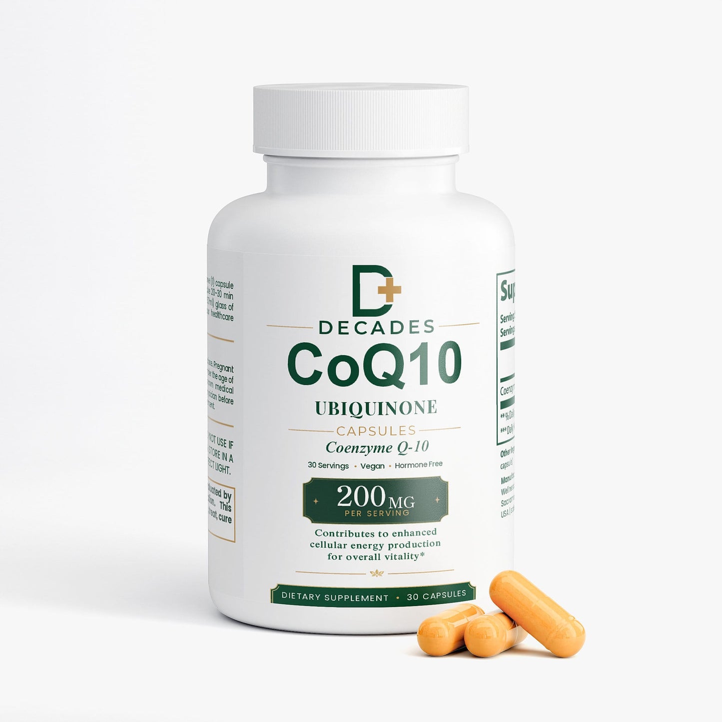 Decades CoQ10 Ubiquinone capsules
