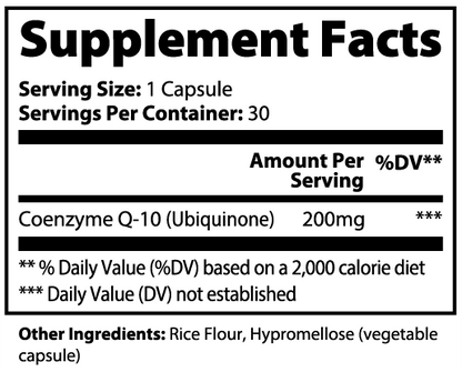 Decades CoQ10 Ubiquinone supplement bottle