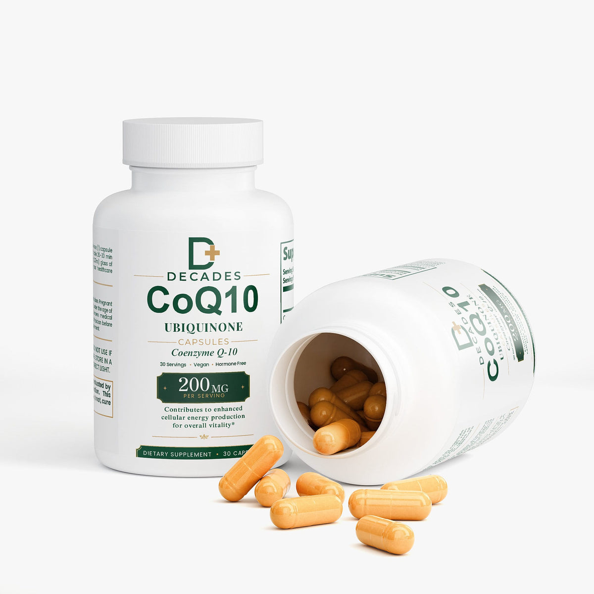 Decades CoQ10 Ubiquinone supplement bottle
