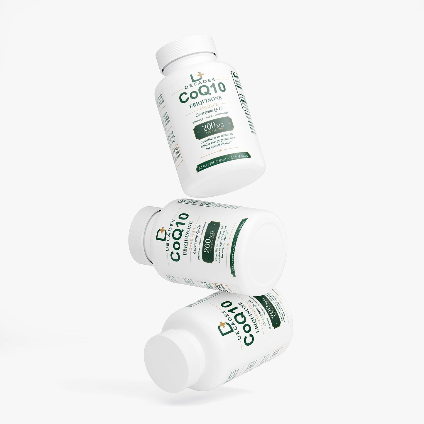 Decades CoQ10 Ubiquinone supplement bottle